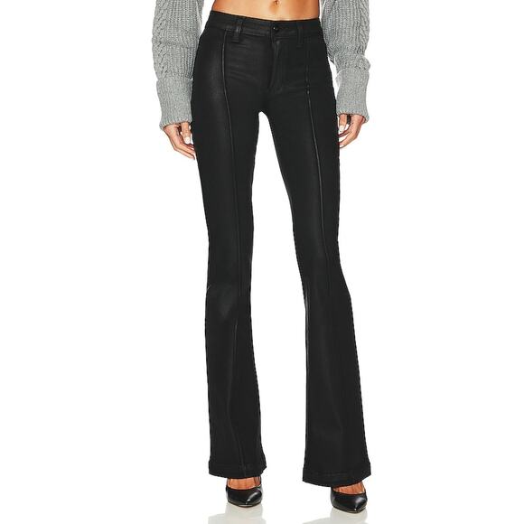 PAIGE Denim - Paige 'Laurel Canyon' Black Rayon High Rise Jean Size 27